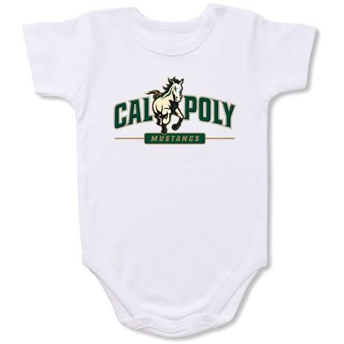 Cal Poly Mustangs Baby Bodysuit Creeper #01